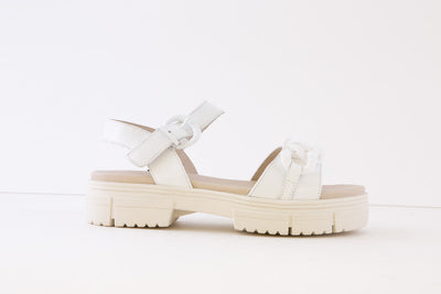 CAPRICE - 28708-102 CHUNKY FLAT SANDAL - WHITE