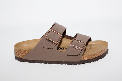 BIRKENSTOCK - ARIZONA LDS FLAT MULE - BROWN SUEDE