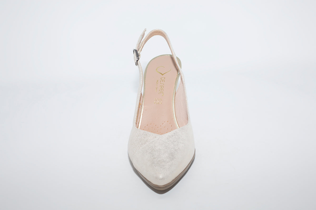 DESIREE - SARA6 SLING-BACK SHOE - CHAMPAGNE