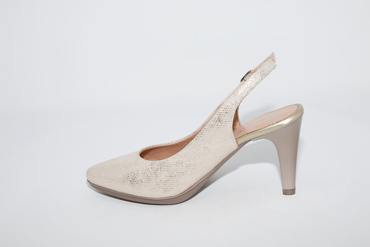 DESIREE - MARA2 SLING-BACK SHOE - CHAMPAGNE