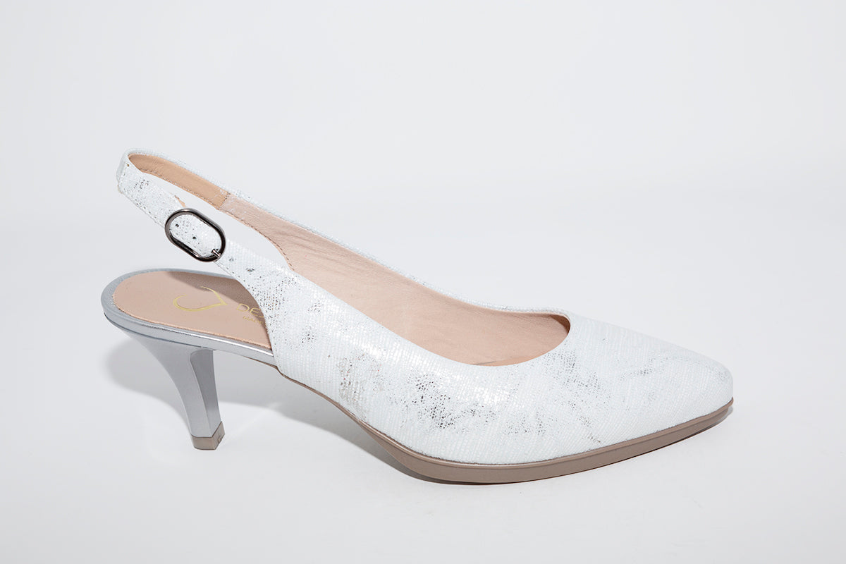 DESIREE - MARA2 SLING-BACK SHOE - SILVER