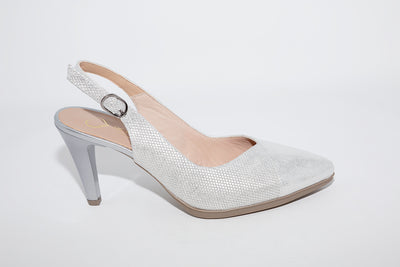 DESIREE - SARA6 SLING-BACK SHOE - SILVER