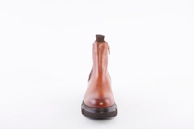 BUGATTI - 411-A0W3B FASHION ZIP GUSSET ANKLE BOOT - TAN
