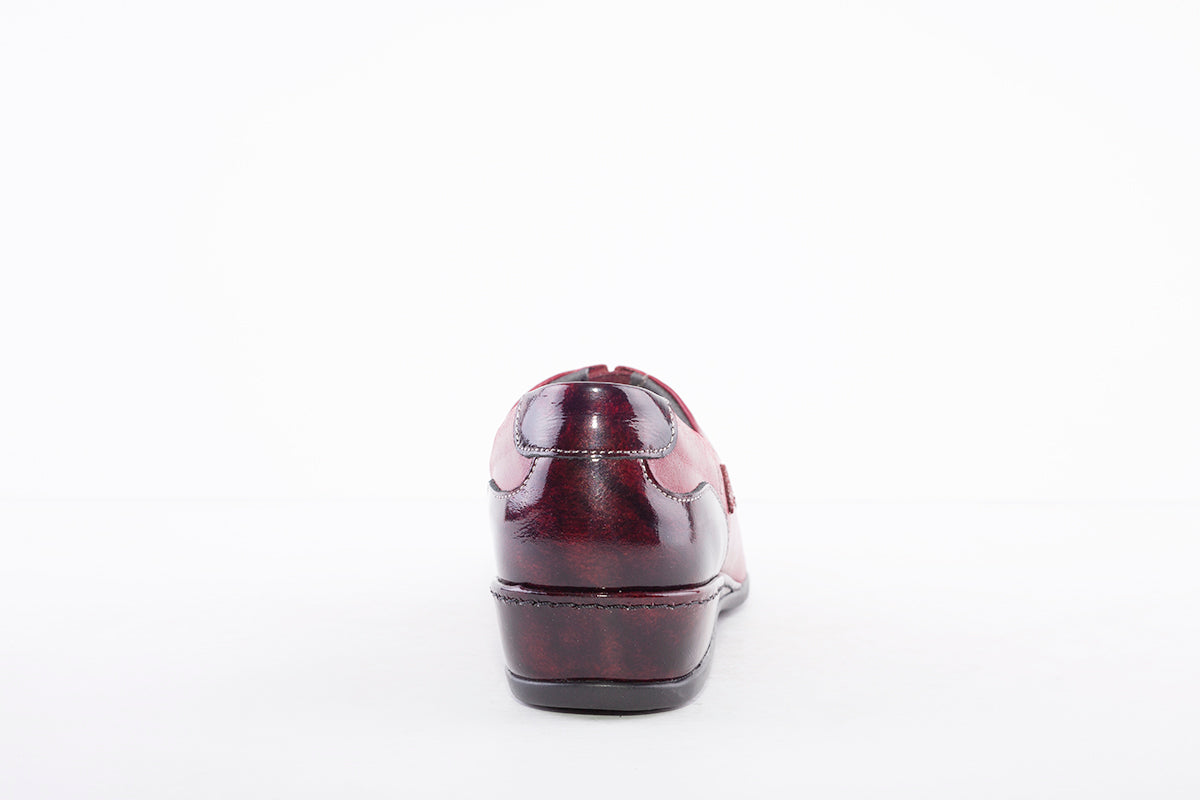 SUAVE - ANNUAL SLIP ON COMFORT SHOE - BURGANDY