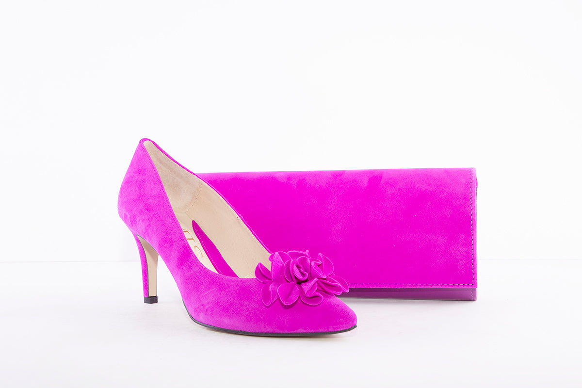 EMIS - 7760 HIGH HEEL COURT SHOE - FUSCHIA