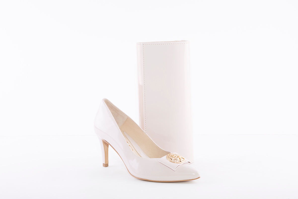 EMIS - 7928 HIGH HEEL COURT SHOE - LIGHT PINK