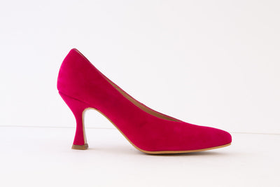 MARIAN - 4601 MEDIUM HEEL DRESSY COURT SHOE - FUCHSIA PINK SUEDE