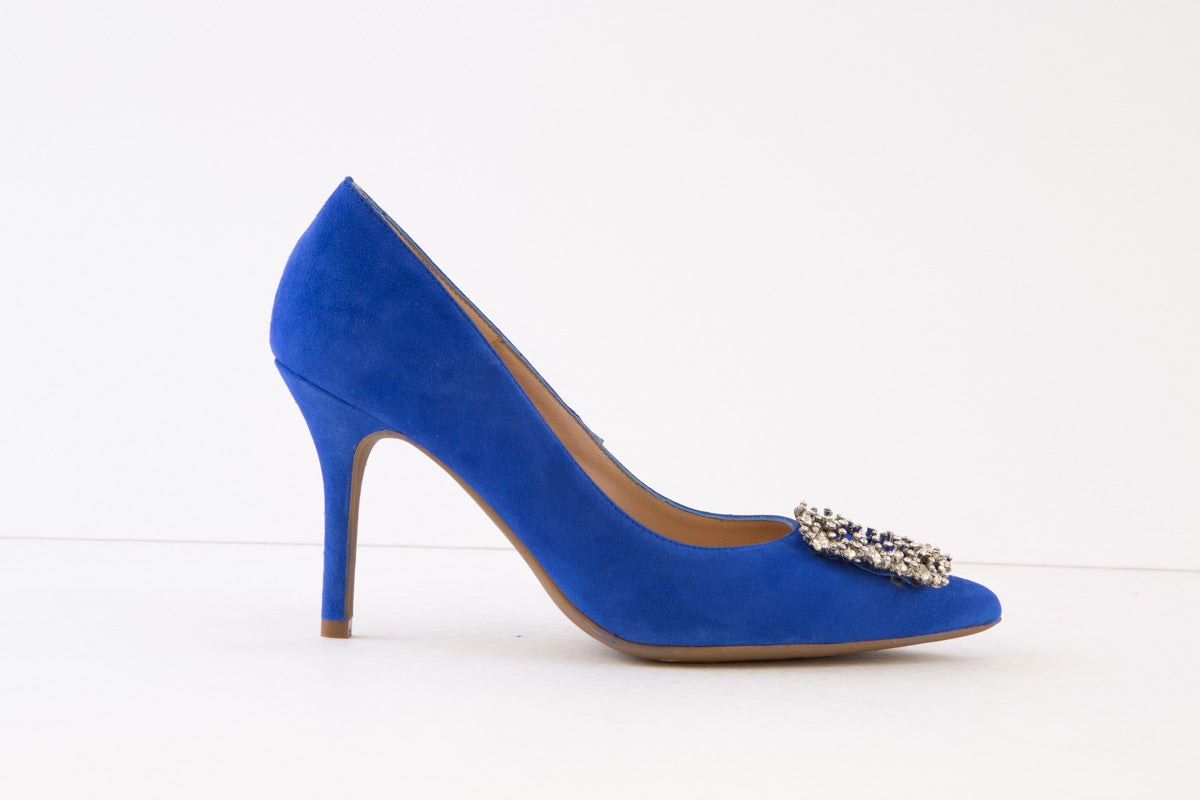 MARIAN - 3919 HIGH HEEL DRESSY SHOE - BLUE SUEDE