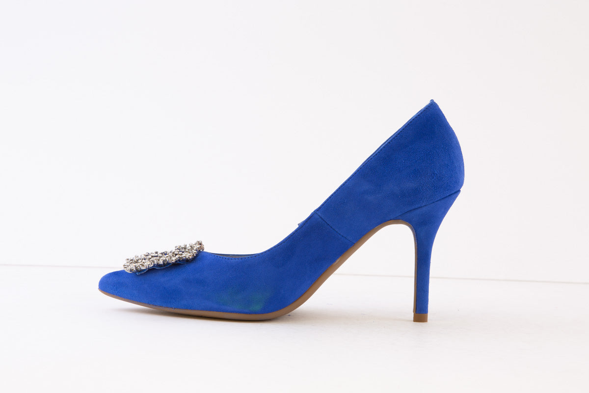 MARIAN - 3919 HIGH HEEL DRESSY SHOE - BLUE SUEDE