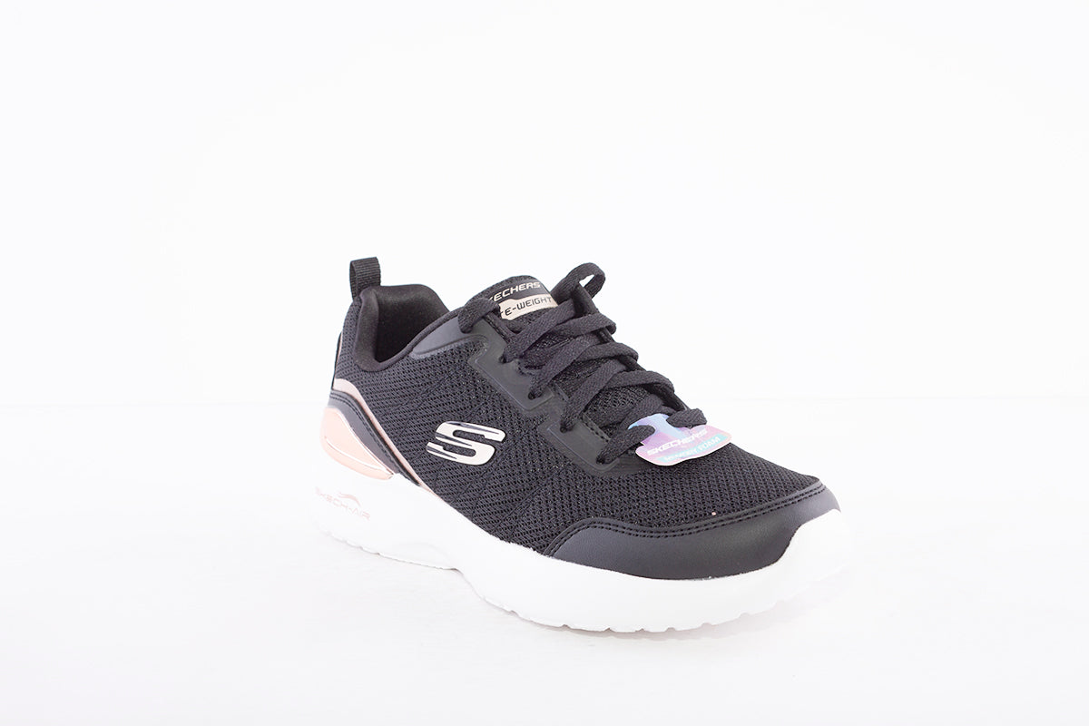SKECHERS - SKECH-AIR DYNAMIGHT THE HALCYON-LACED TRAINER - BLACK