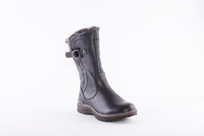 HEAVENLY FEET - BRAMBLE MID-LENGTH ZIP BOOT - BLACK