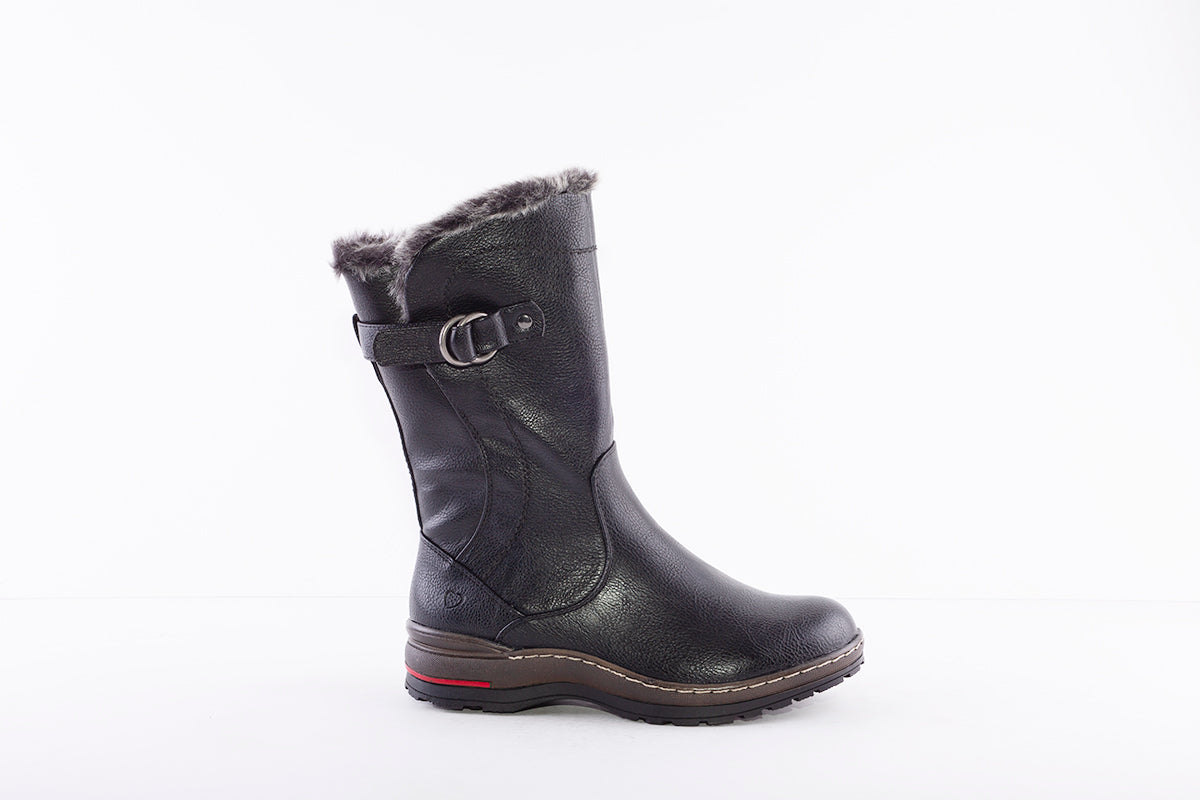 HEAVENLY FEET - BRAMBLE MID-LENGTH ZIP BOOT - BLACK