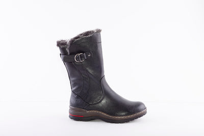 HEAVENLY FEET - BRAMBLE MID-LENGTH ZIP BOOT - BLACK