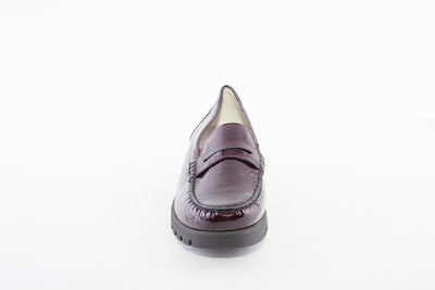 WALDLAUFER - 549002 HEGLI SLIP-ON SHOE - WINE PATENT