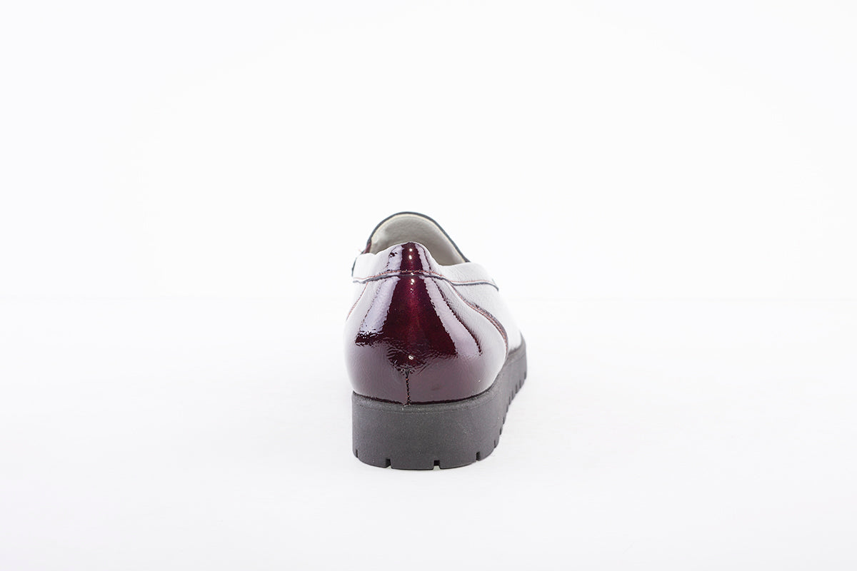 WALDLAUFER - 549002 HEGLI SLIP-ON SHOE - WINE PATENT