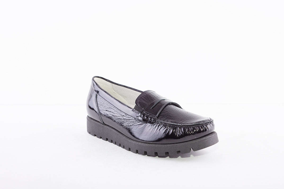 WALDLAUFER - 549002 143 HEGLI SLIP-ON SHOE - BLACK