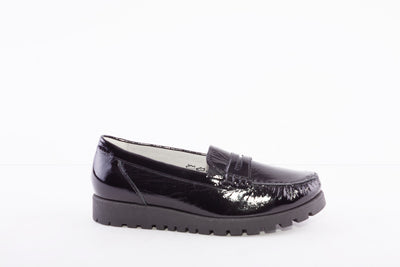 WALDLAUFER - 549002 143 HEGLI SLIP-ON SHOE - BLACK