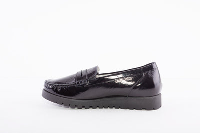 WALDLAUFER - 549002 143 HEGLI SLIP-ON SHOE - BLACK