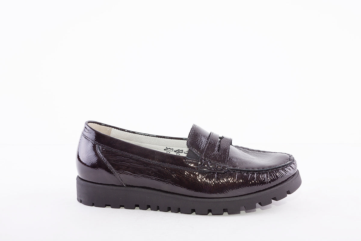 WALDLAUFER - 549002 HEGLI SLIP-ON SHOE - DARK/GREY
