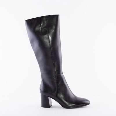 TAMARIS - 25512-001 LONG BLOCK HEEL BOOT - BLACK