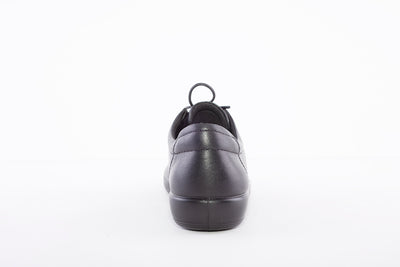 ECCO - SOFT 2.0 LACED COMFORT SHOE - BLACK LEATHER