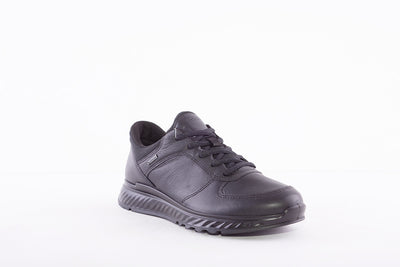 ECCO - EXOSTRIDE W- GORETEX LACED WALKING SHOE - BLACK