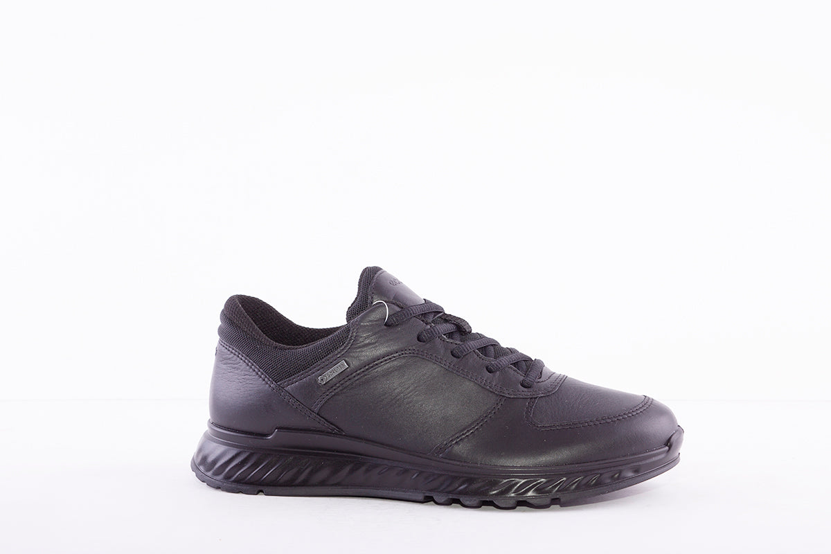 ECCO - EXOSTRIDE W- GORETEX LACED WALKING SHOE - BLACK