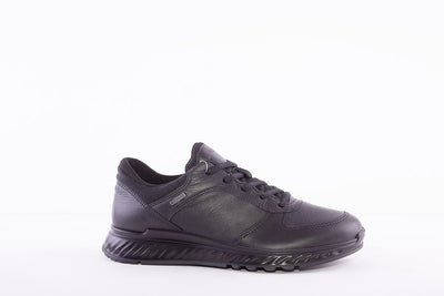 ECCO - EXOSTRIDE W- GORETEX LACED WALKING SHOE - BLACK