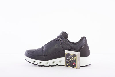 ECCO - MULTI-VENT W COMFORT WALKING SHOE - BLACK LEATHER