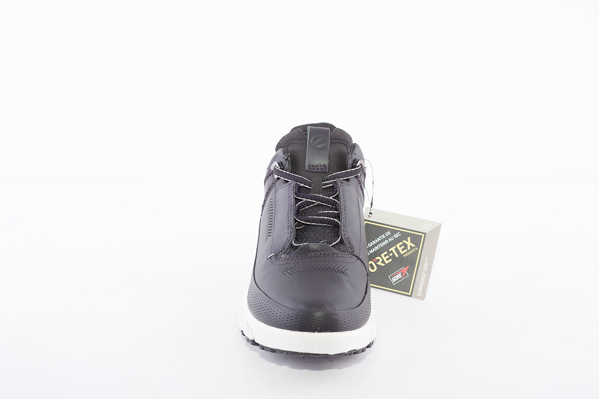 ECCO - MULTI-VENT W COMFORT WALKING SHOE - BLACK LEATHER