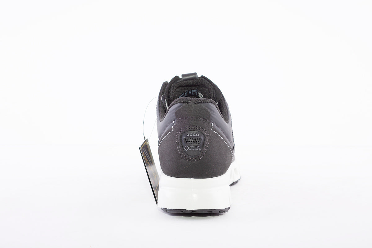 ECCO - MULTI-VENT W COMFORT WALKING SHOE - BLACK LEATHER