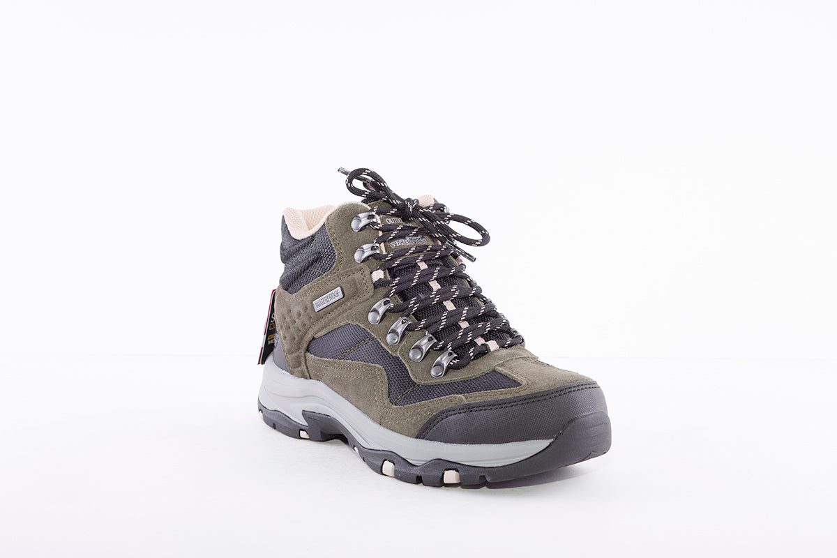 SKECHERS - 167008 TREGO BASE CAMP LACED HIKING TRAIL BOOT - OLIVE/BLACK