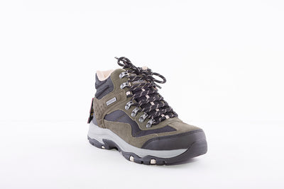 SKECHERS - 167008 TREGO BASE CAMP LACED HIKING TRAIL BOOT - OLIVE/BLACK