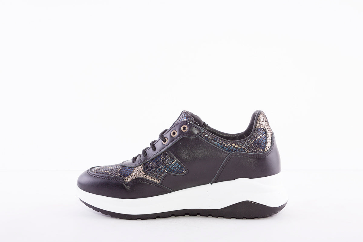 GRI-SPORT BLG002 NIGHTSHADE-LACED FASHION SHOE - BLACK/GOLD