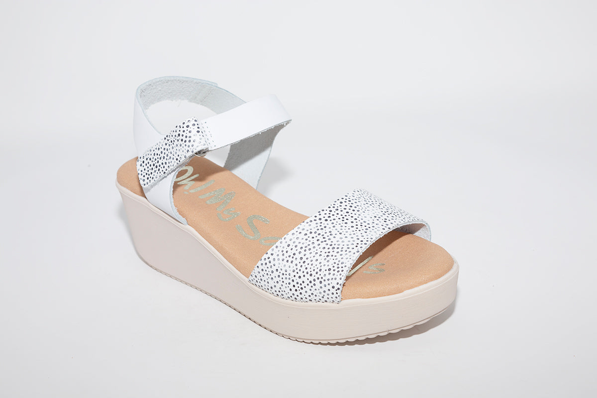 OH MY SANDALS  - 4577 WHITE/SILVER