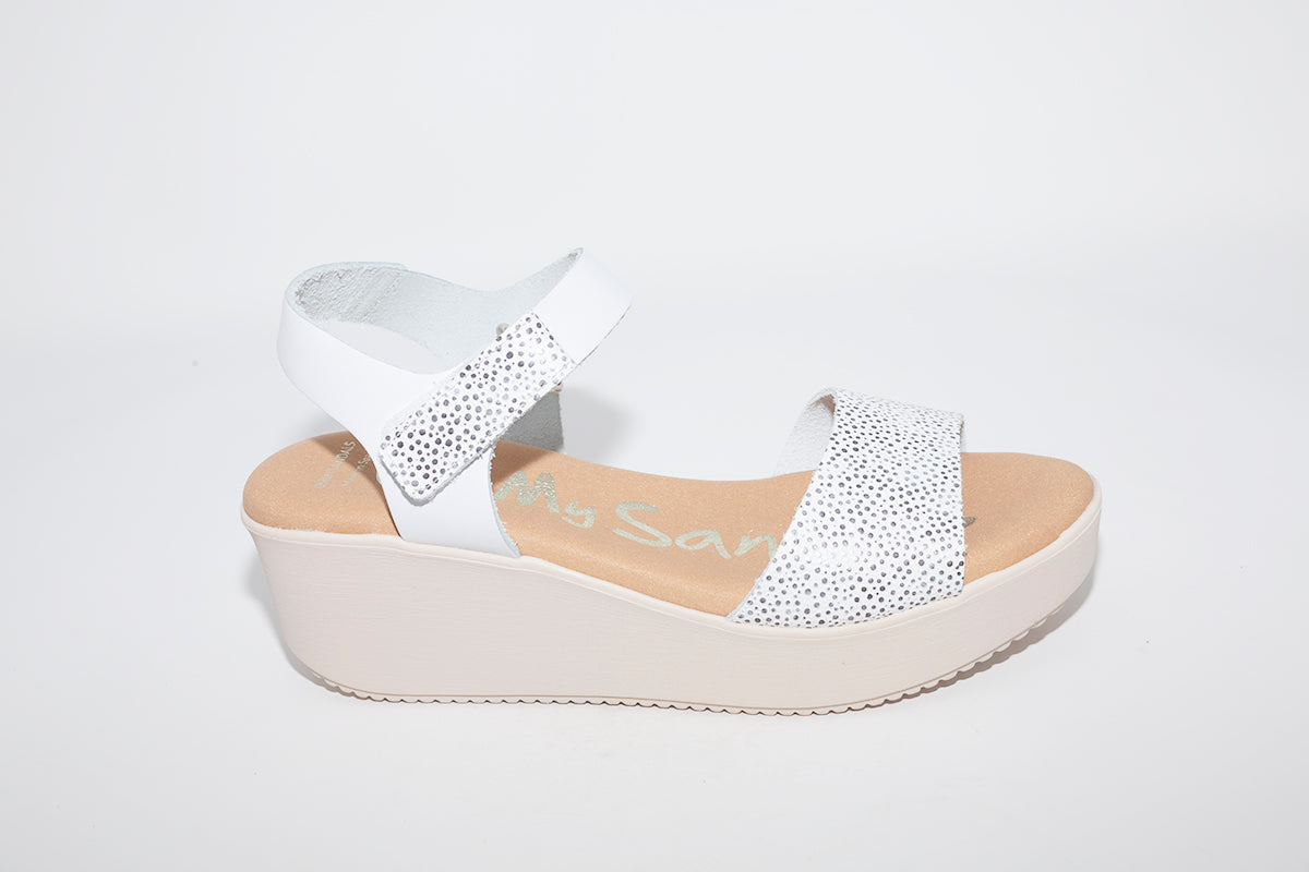 OH MY SANDALS  - 4577 WHITE/SILVER