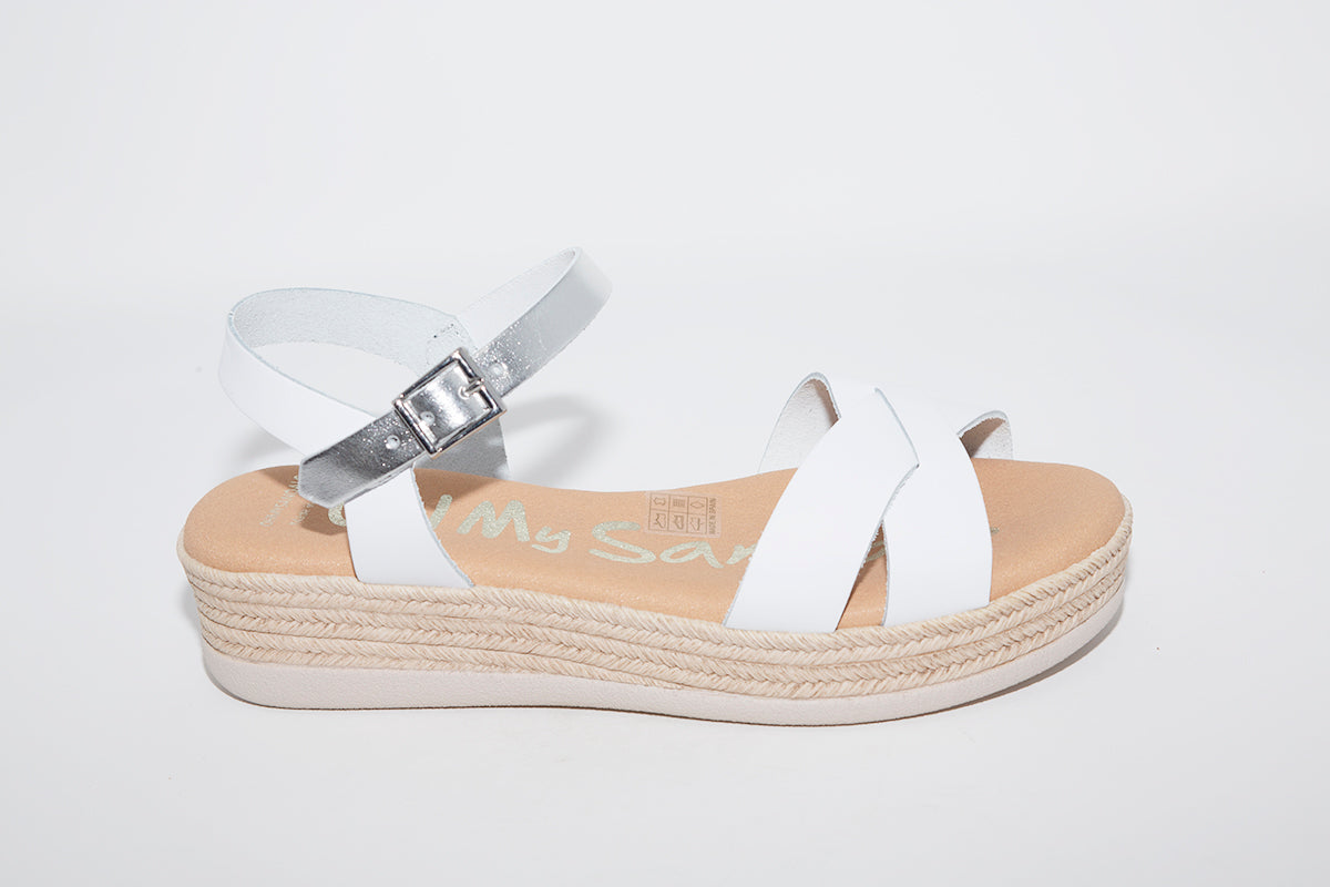 OH MY SANDALS - 4568 WHITE/SILVER