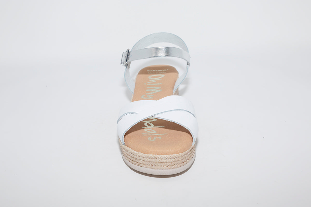 OH MY SANDALS - 4568 WHITE/SILVER