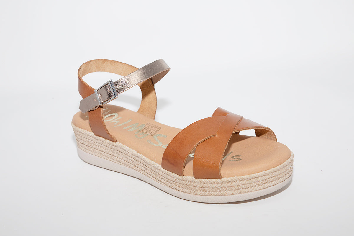 LDS SANDAL - TAN GOLD
