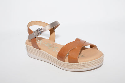 LDS SANDAL - TAN GOLD