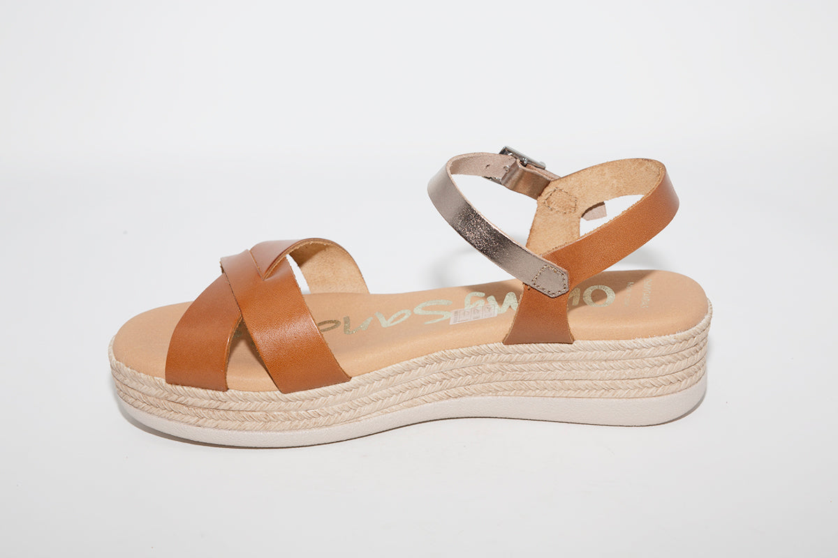 LDS SANDAL - TAN GOLD