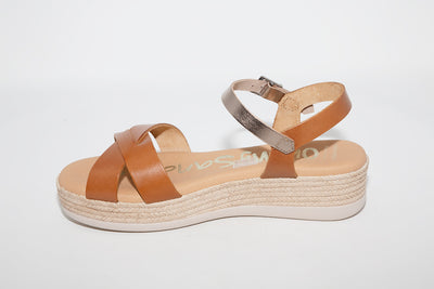 LDS SANDAL - TAN GOLD