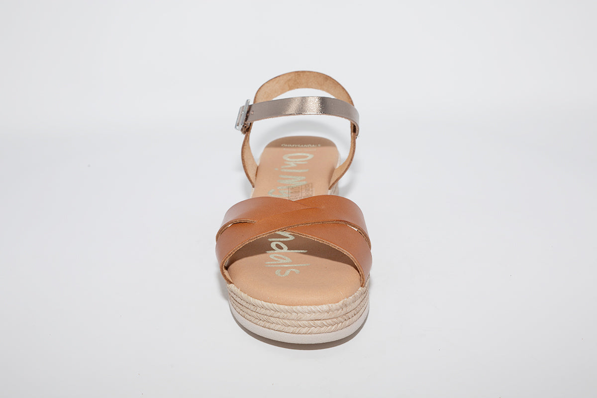 LDS SANDAL - TAN GOLD
