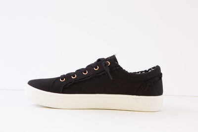 SKECHERS - 113328 BOBS B EXTRA CUTE MOC-LACE CANVAS RUNNER - BLACK