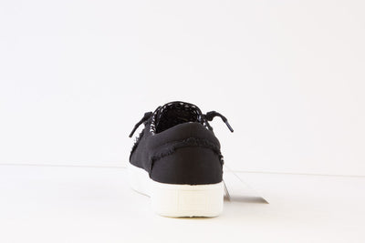 SKECHERS - 113328 BOBS B EXTRA CUTE MOC-LACE CANVAS RUNNER - BLACK