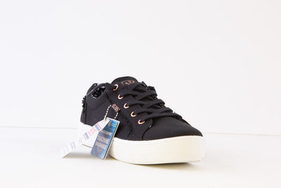 SKECHERS - 113328 BOBS B EXTRA CUTE MOC-LACE CANVAS RUNNER - BLACK