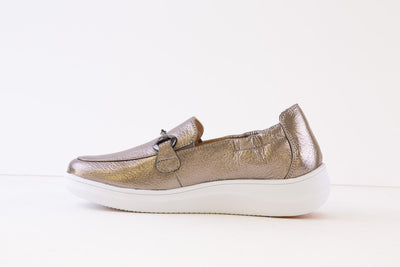 G COMFORT - 25285Z SLIP-ON LOAFER - PEWTER