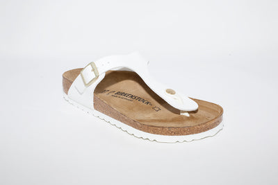 BIRKENSTOCK - GIZEH TOE-POST MULE - WHITE