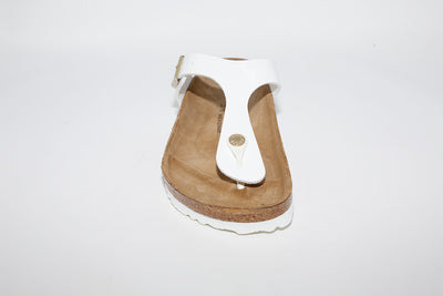 BIRKENSTOCK - GIZEH TOE-POST MULE - WHITE