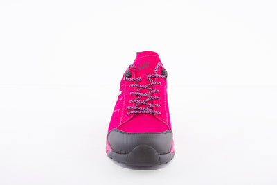 WALDLAUFER - 787950 AMIATA LACED WATERPROOF WALKING SHOE - PINK SUEDE